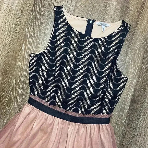 Pink and Black Speechless Tulle Dress - 7 - Picture 2 of 8